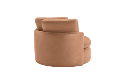 Moroder Swivel Accent Chair in Momo Camel