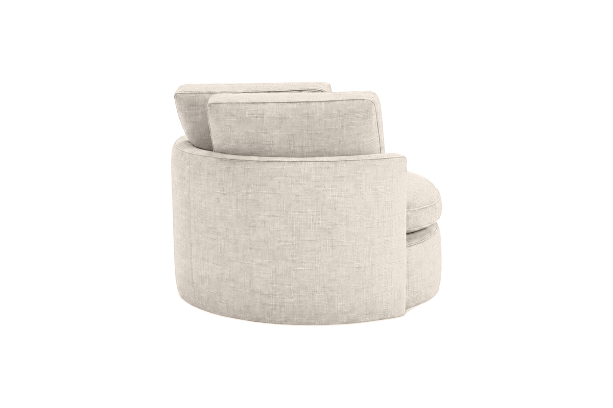 Moroder Swivel Accent Chair in Mosquito Cracker