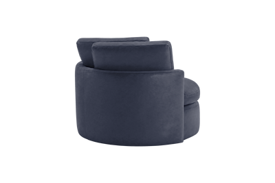 Moroder Swivel Accent Chair in Momo Midnight
