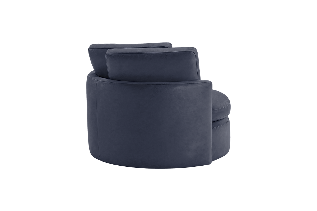 Moroder Swivel Accent Chair in Momo Midnight