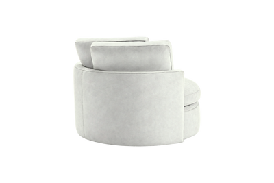 Moroder Swivel Accent Chair in Felix Milky