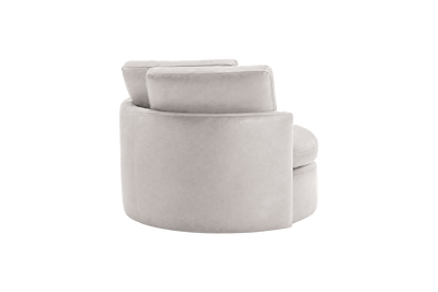 Moroder Swivel Accent Chair in Momo Milky