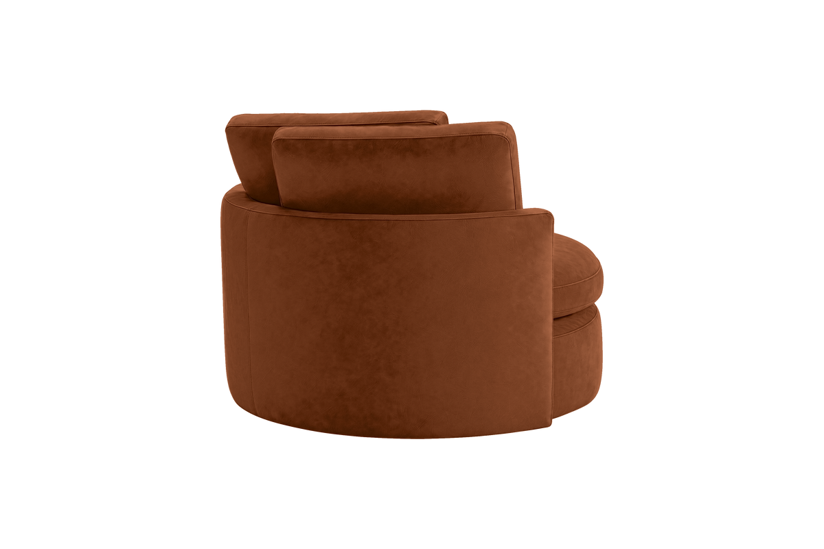 Moroder Swivel Accent Chair in Marfa Pluto