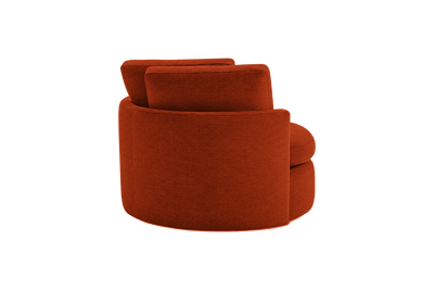 Moroder Swivel Accent Chair in Roni Poppy