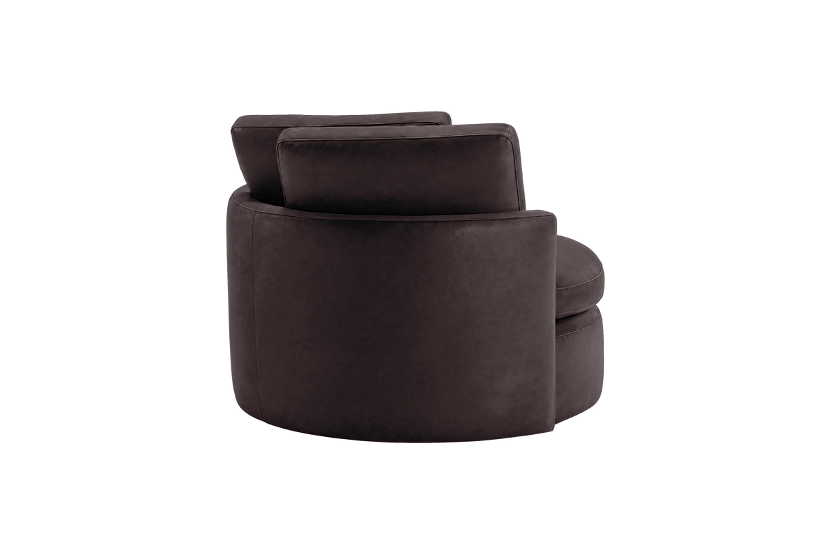 Moroder Swivel Accent Chair in Momo Rollie