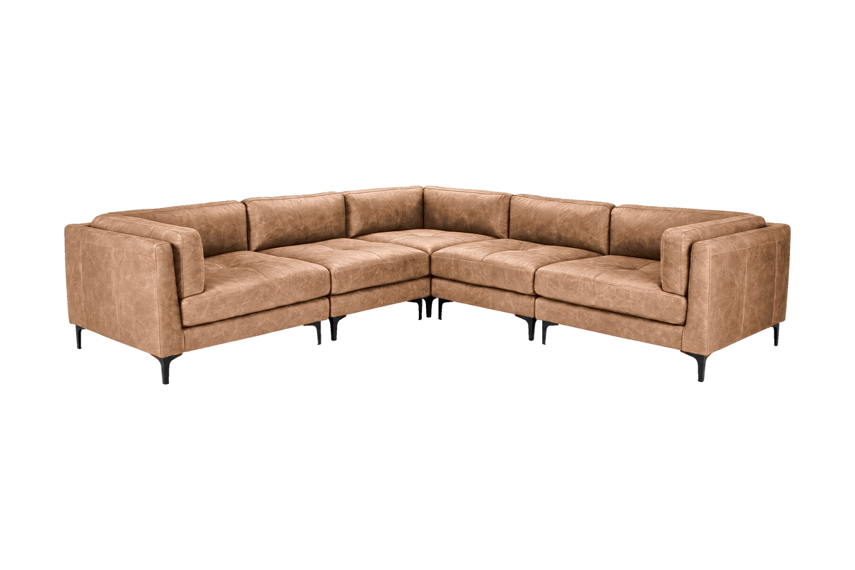 Oli Modular Corner Sofa in Celine Camel