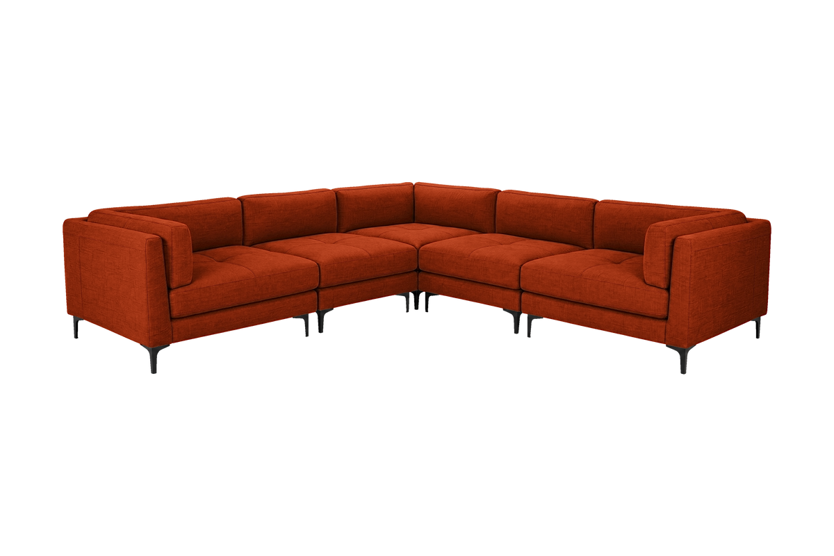 Oli Modular Corner Sofa in Roni Poppy