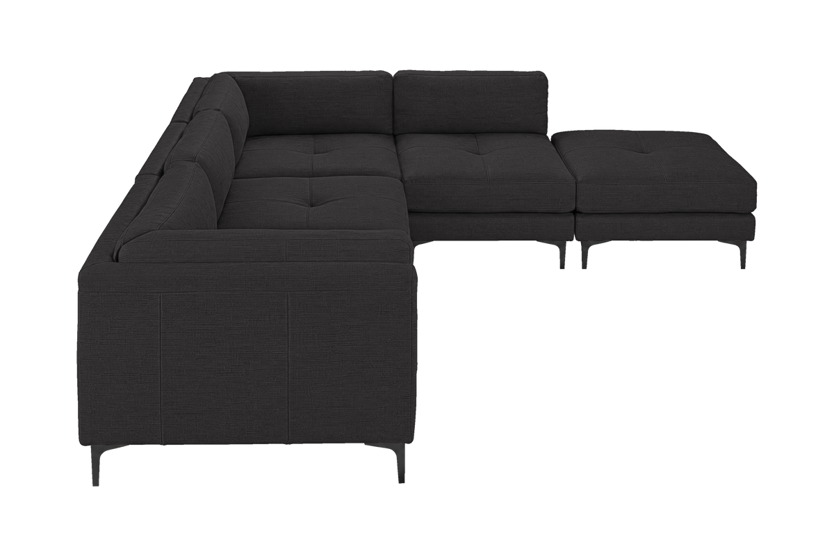 Oli Modular Right Bumper Corner Sofa in Roni Ember