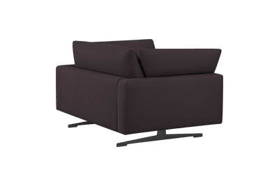 Oliver Cuddle Chair in Dante Charcoal