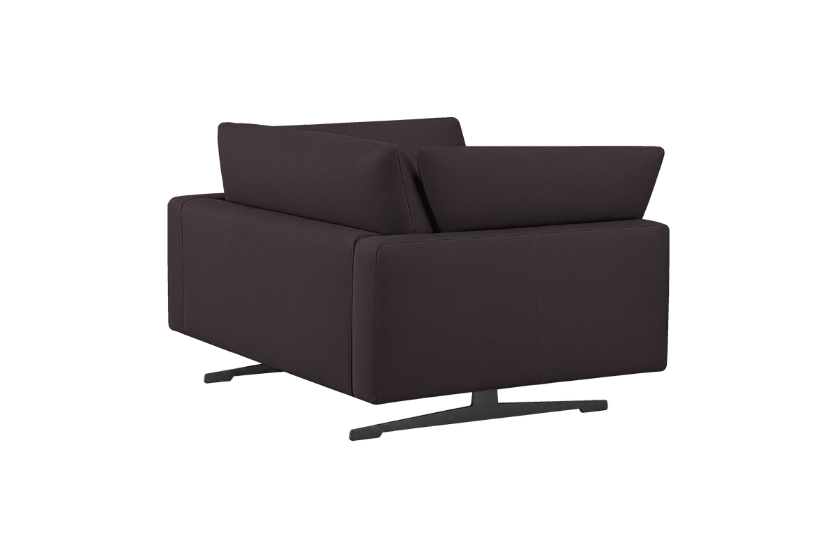 Oliver Cuddle Chair in Dante Charcoal