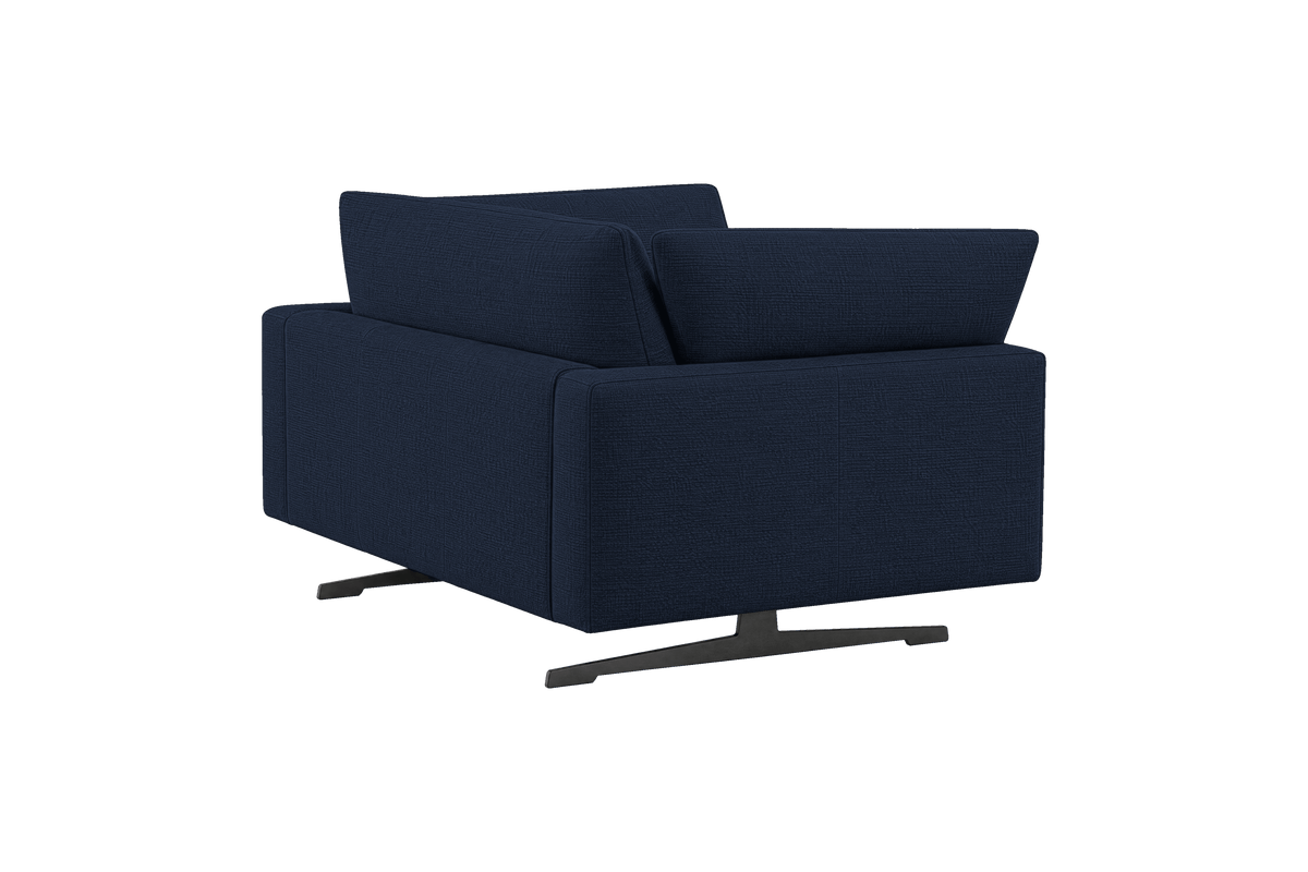 Oliver Cuddle Chair in Roni Ember Blue