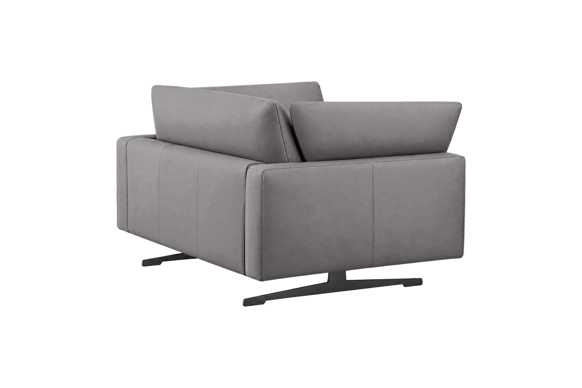 Oliver Cuddle Chair in Dante Meteor