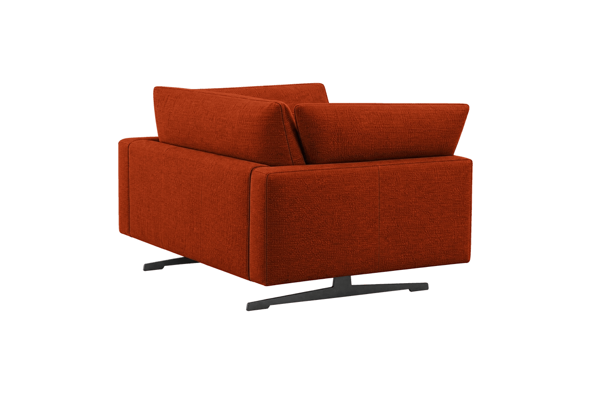 Oliver Cuddle Chair in Roni Poppy
