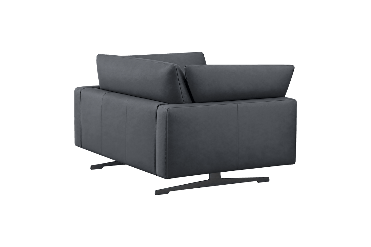 Oliver Cuddle Chair in Dante Shark