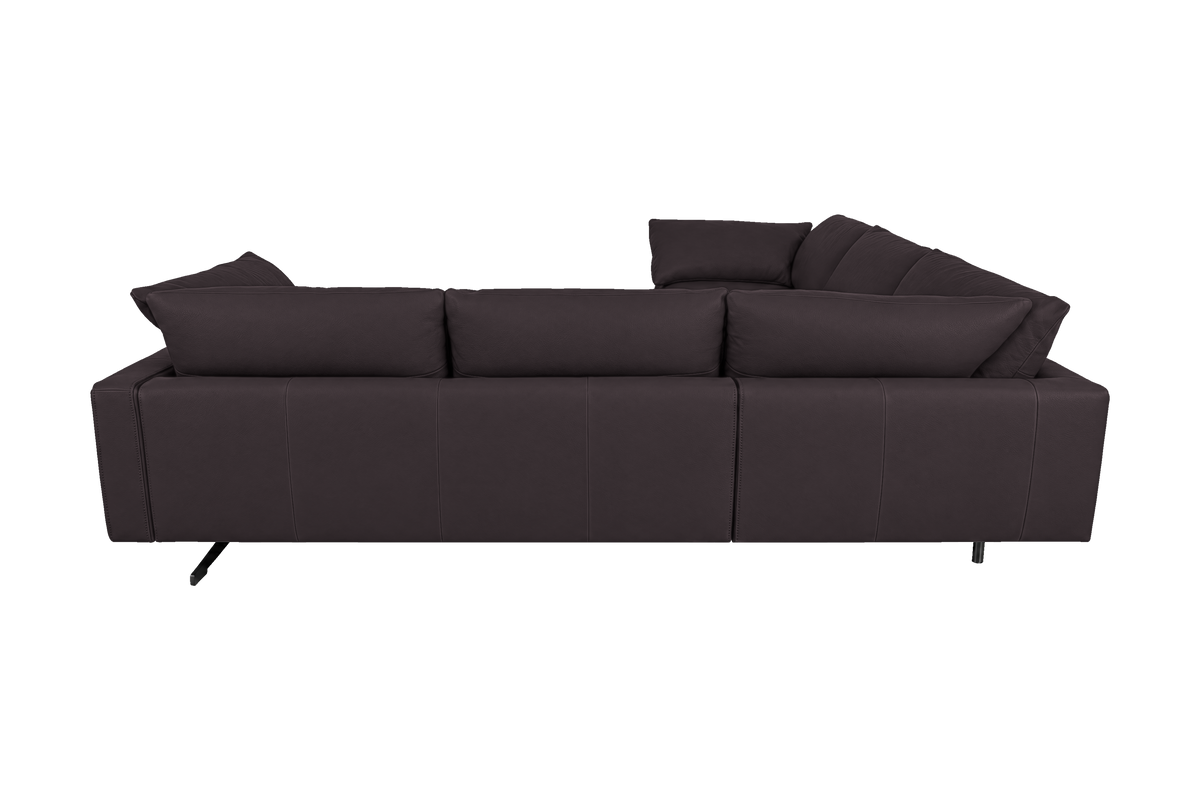 Oliver Sectional in Dante Charcoal