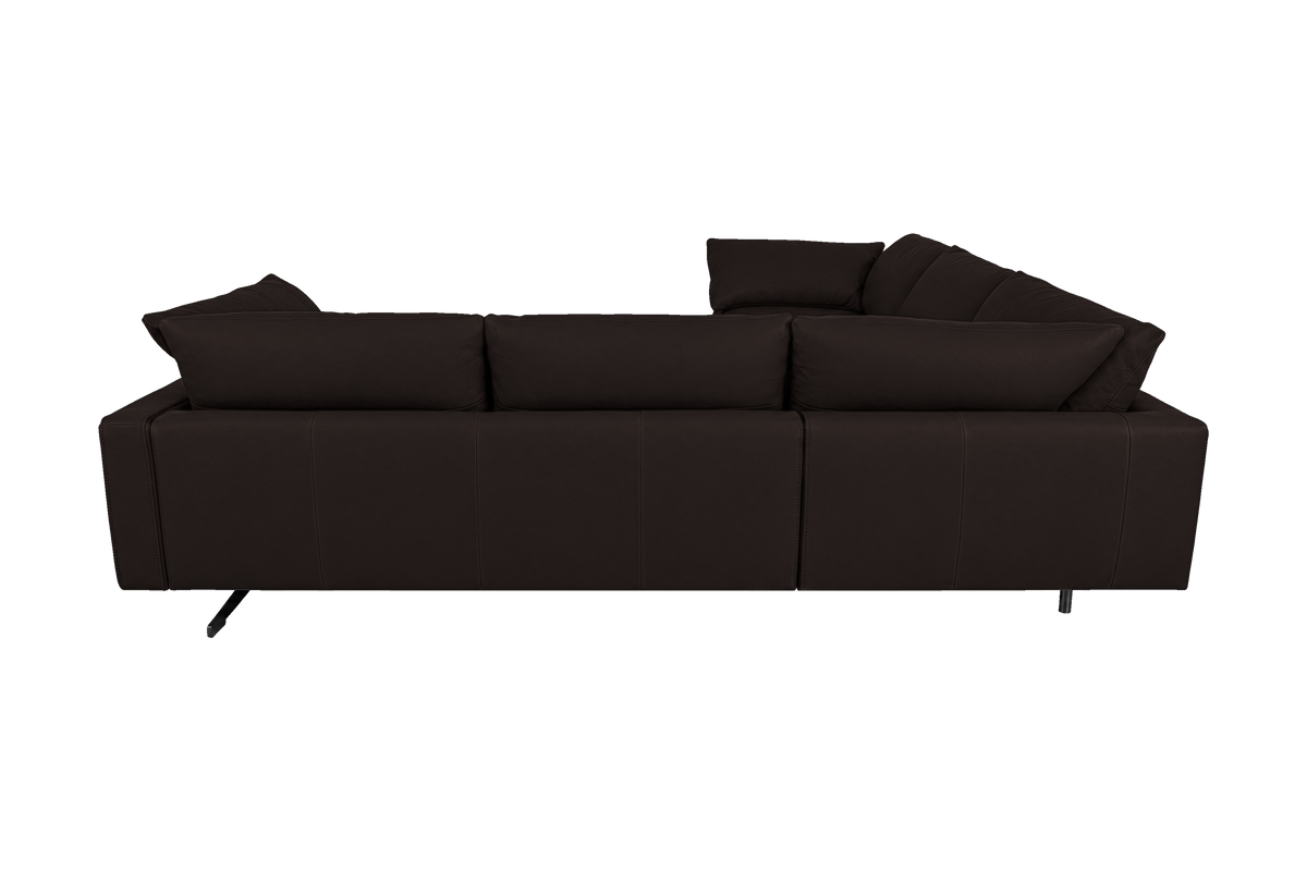 Oliver Sectional in Dante Ebony
