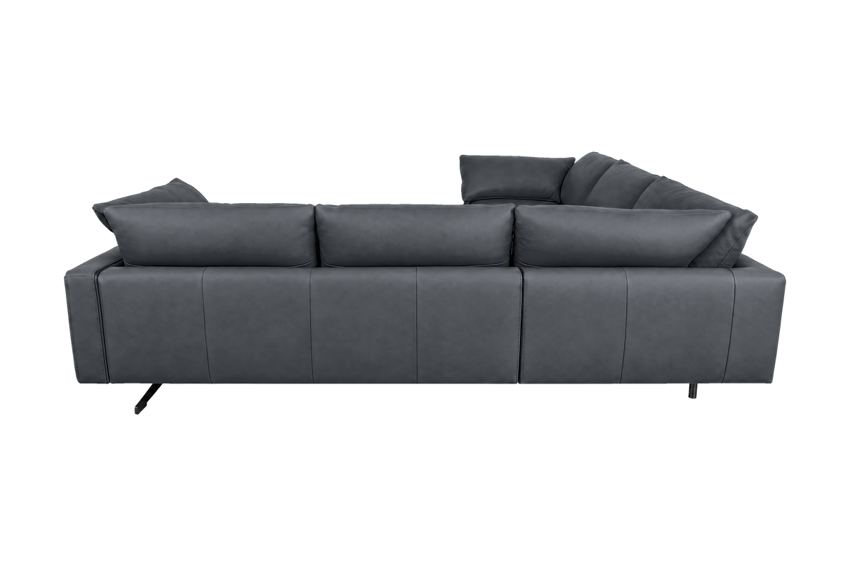 Oliver Sectional in Dante Shark