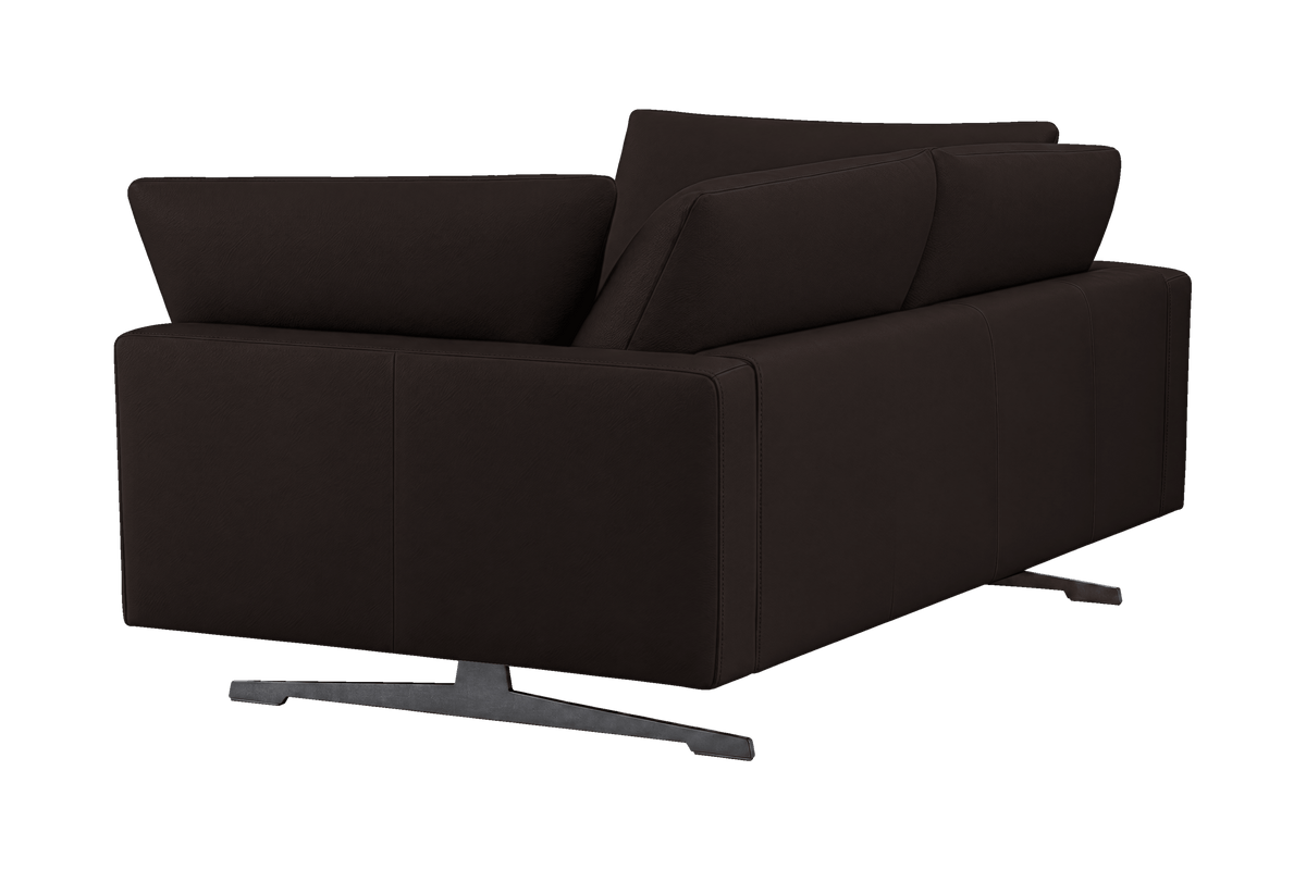 Oliver Small Sofa in Dante Ebony