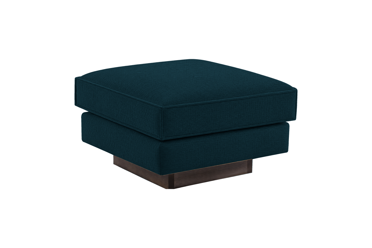 Stanley Footstool in Roni Deep Lake