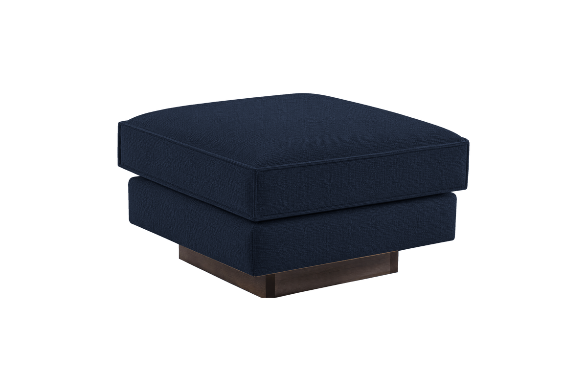 Stanley Footstool in Roni Ember Blue
