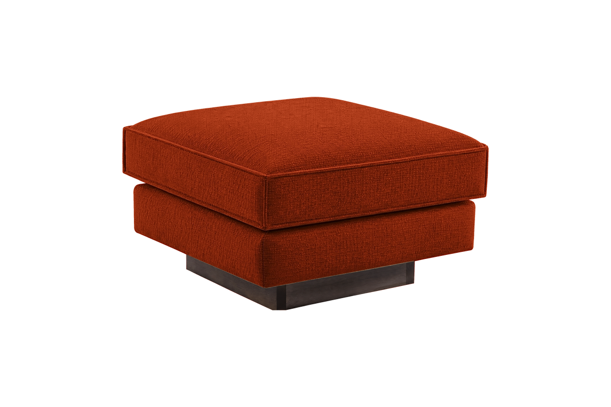 Stanley Footstool in Roni Poppy