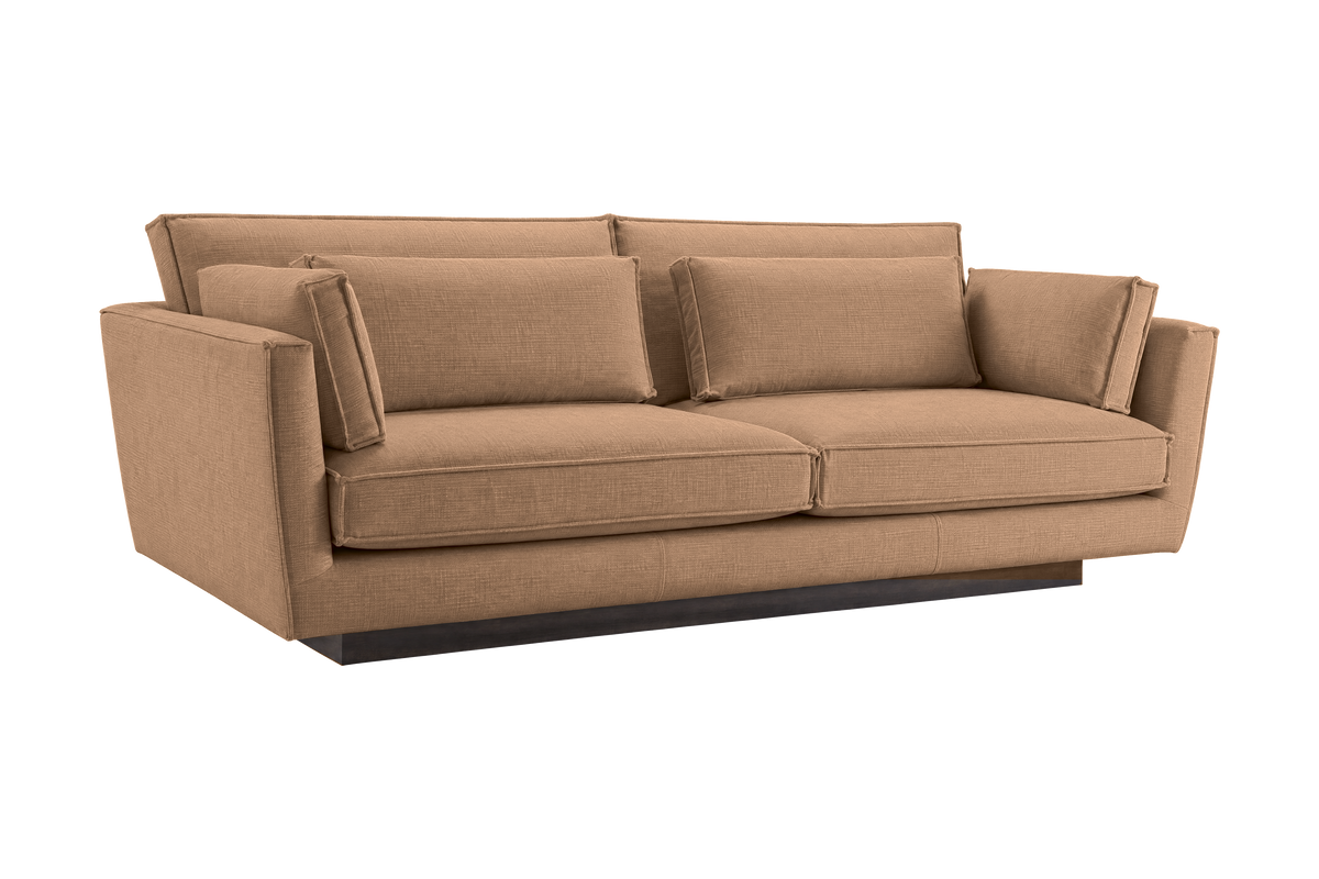 Stanley Large Sofa 2 Cushions in Roni Biscotti