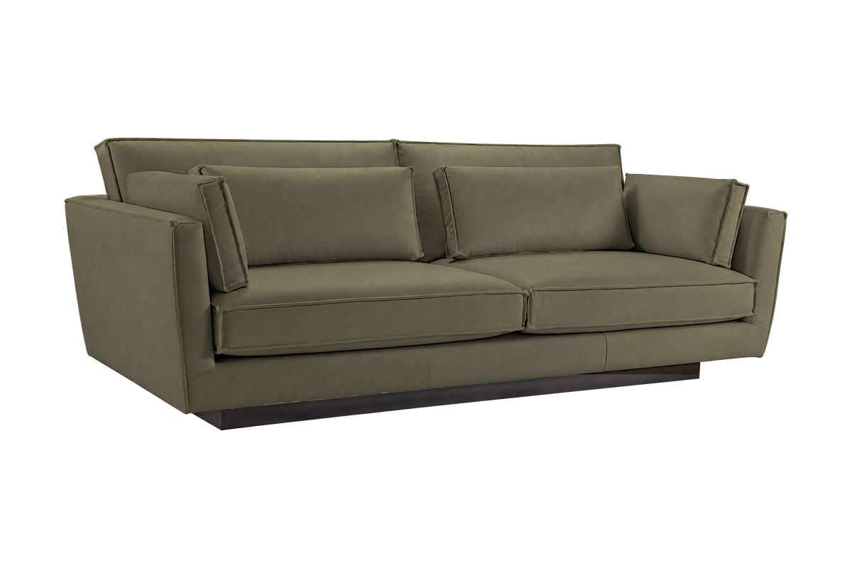 Stanley Large Sofa 2 Cushions in Felix Olive