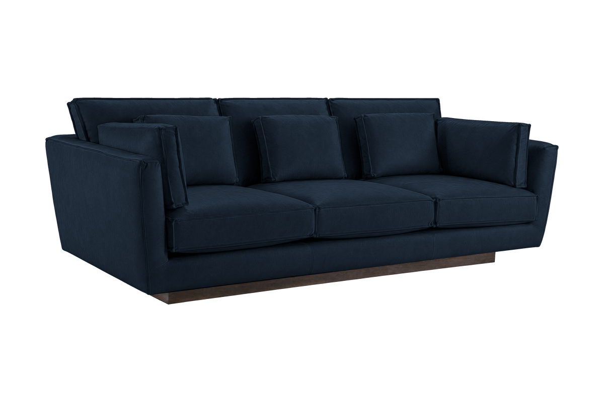 Stanley Large Sofa 3 Cushions in Dante Aqua