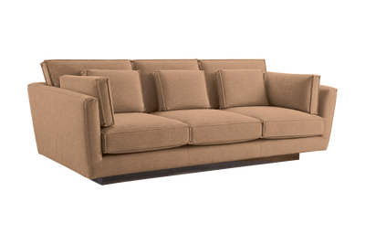 Stanley Large Sofa 3 Cushions in Roni Biscotti