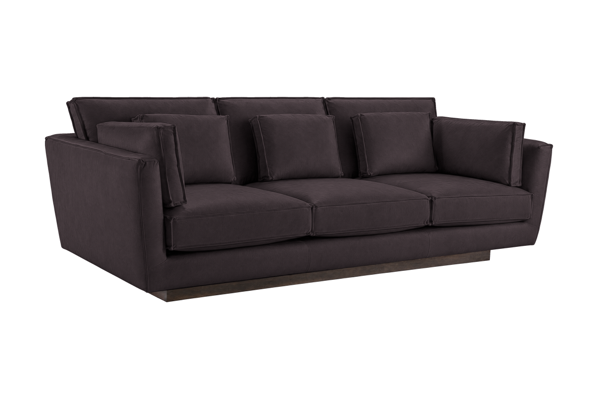 Stanley Large Sofa 3 Cushions in Dante Charcoal