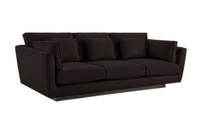 Stanley Large Sofa 3 Cushions in Dante Ebony