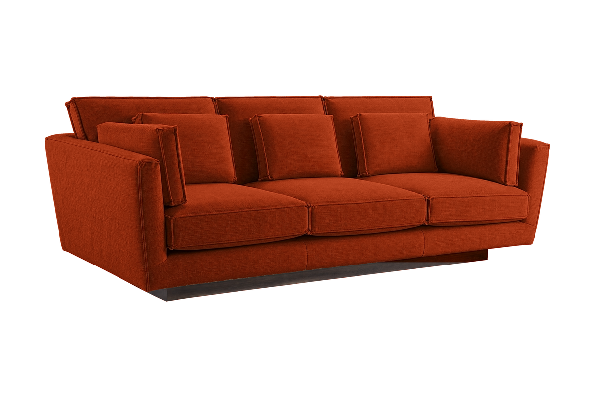 Stanley Large Sofa 3 Cushions in Roni Poppy