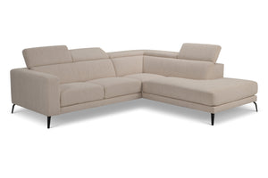 Lea Right Hand Facing Sofa in Gratin Creme Fabric
