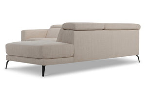 Lea Right Hand Facing Sofa in Gratin Creme Fabric