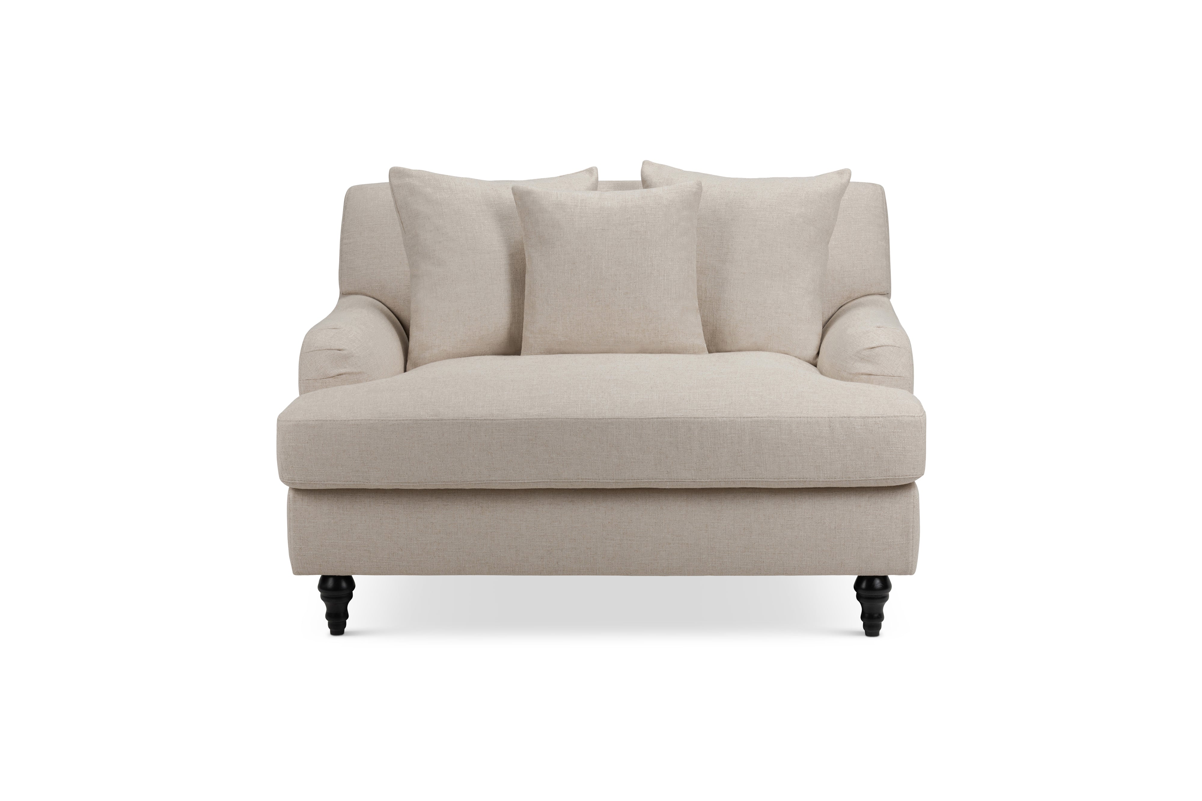 Beige snuggle chair sale