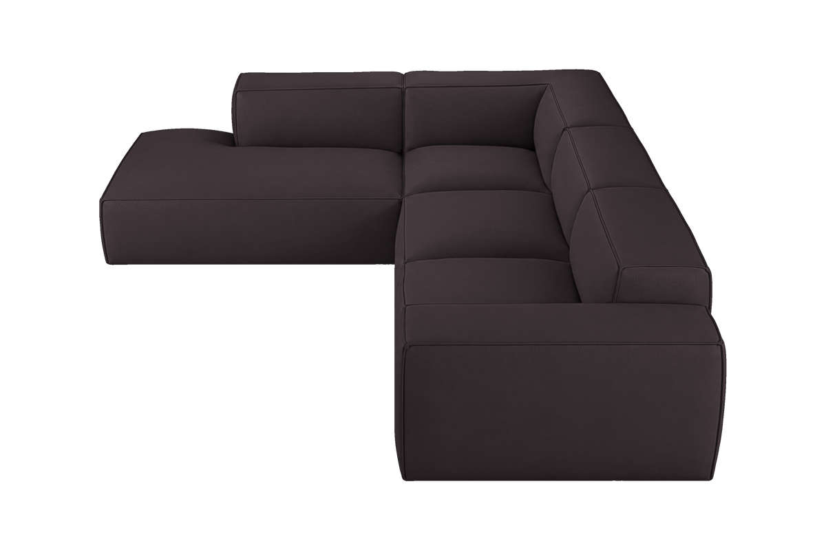 Elo Left Bumper Sectional in Dante Charcoal
