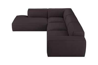 Elo Left Bumper Sectional in Dante Charcoal