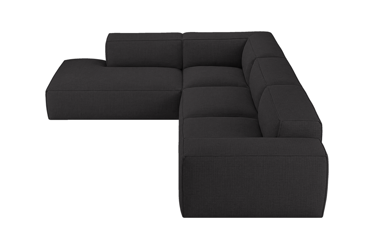 Elo Left Bumper Sectional in Roni Ember