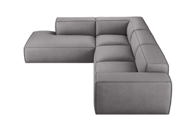 Elo Left Bumper Sectional in Dante Meteor