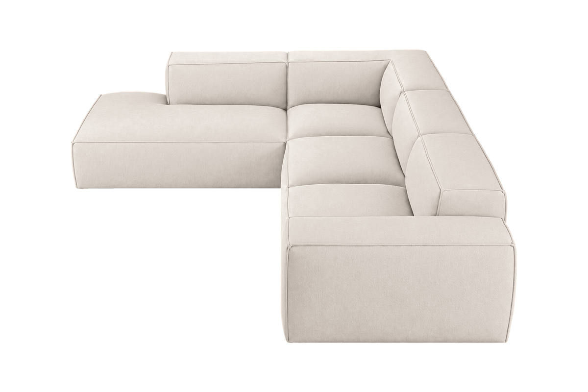Elo Left Bumper Sectional in Fresco Milky