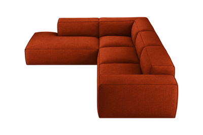 Elo Left Bumper Sectional in Roni Poppy