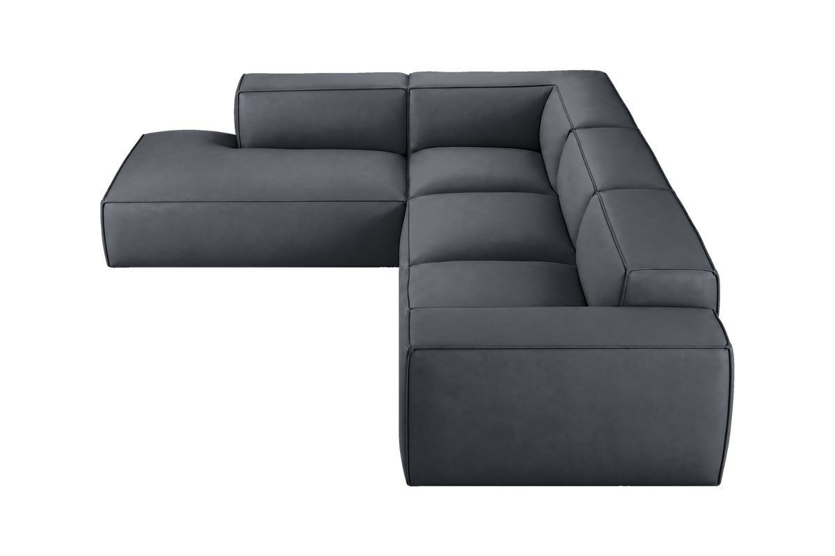 Elo Left Bumper Sectional in Dante Shark