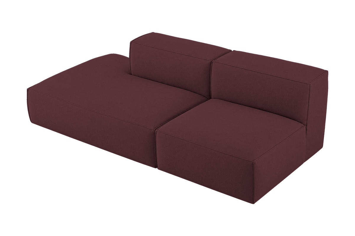 Elo Left Open Chaise Sofa in Fresco Figaro
