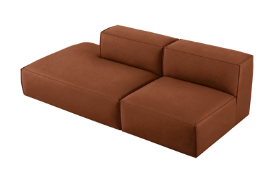 Elo Left Open Chaise Sofa in Dante Hazel