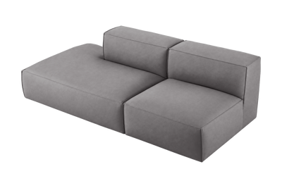 Elo Left Open Chaise Sofa in Marfa Meteor