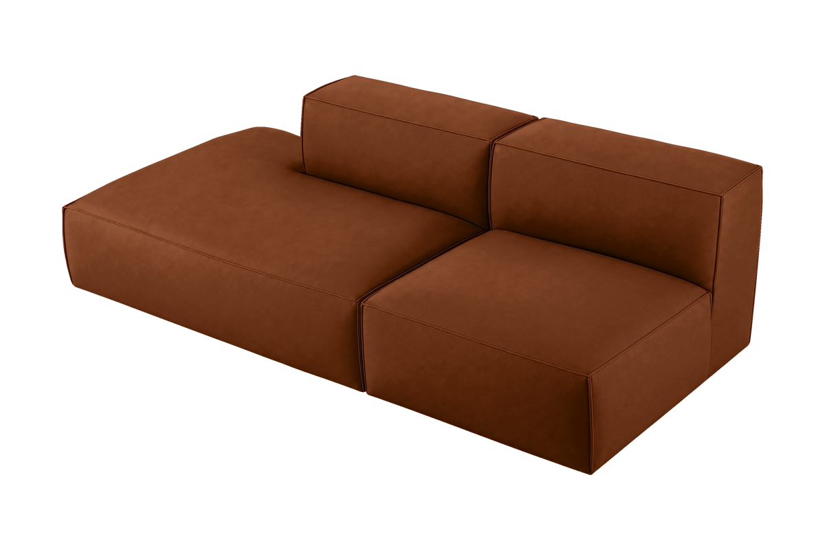 Elo Left Open Chaise Sofa in Marfa Pluto