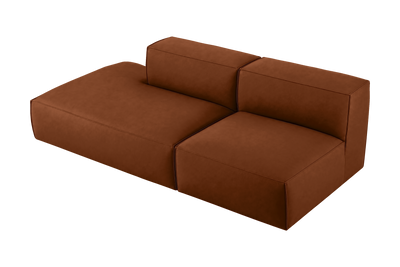 Elo Left Open Chaise Sofa in Marfa Pluto
