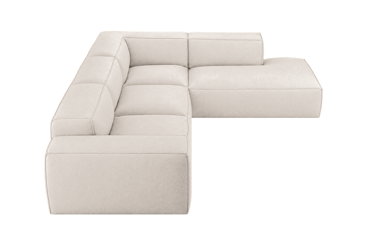 Elo Right Bumper Sectional in Fresco Milky