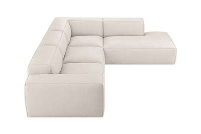 Elo Right Bumper Sectional in Fresco Milky