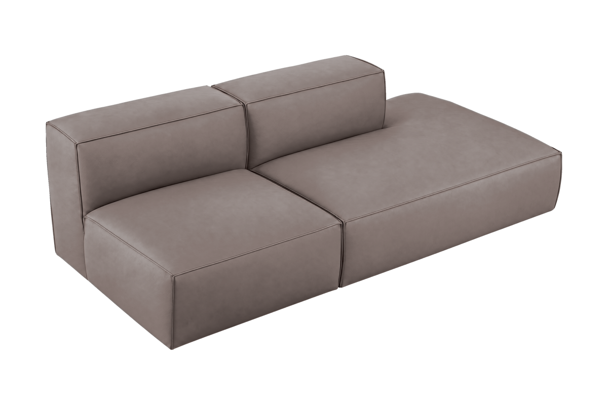 Elo Right Open Chaise Sofa in Dante Cos